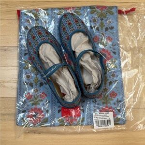 Hill House x Vibi Venezia Mary Jane Blue Floral size 36